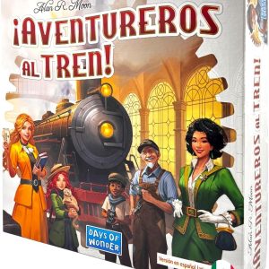 Alternative view of Aventureros al tren (Detalle en caja)