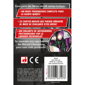 Marvel Champions: El juego de cartas - Pack de héroe Wasp - Español - Imagen 3