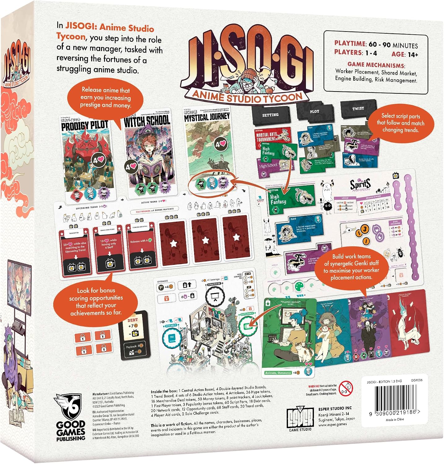 Jisogi: Anime Studio Tycoon - Inglés - PREVENTA - Imagen 5